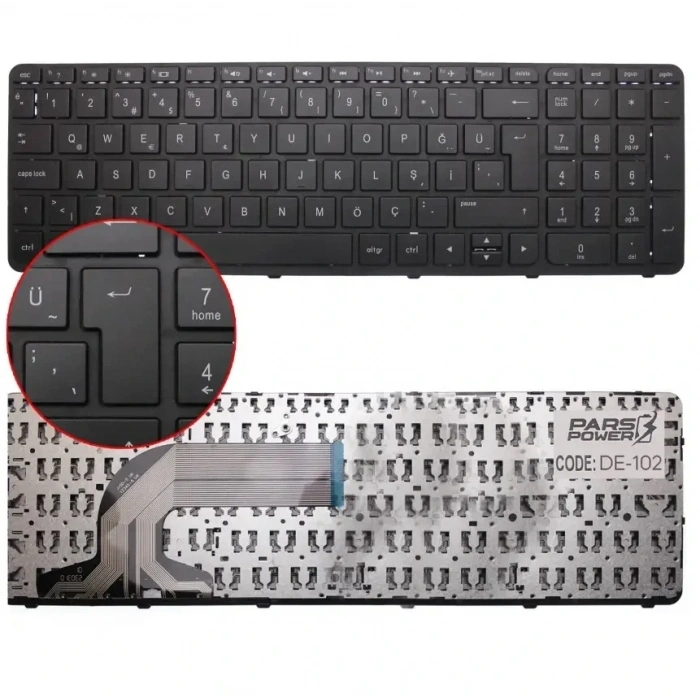 Hp 15-G209NT M3J53EA Notebook Klavye (Siyah TR)