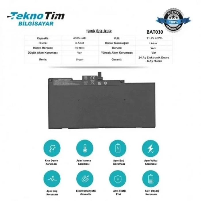 Hp 800231-1C1 800231-141 Notebook Batarya - Pil