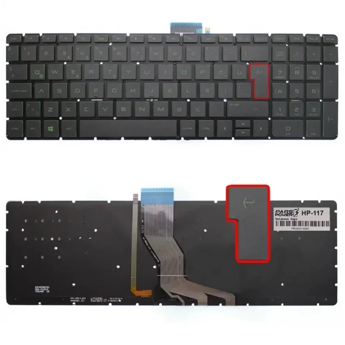Hp Pavilion 17-ab403ng Klavye Siyah