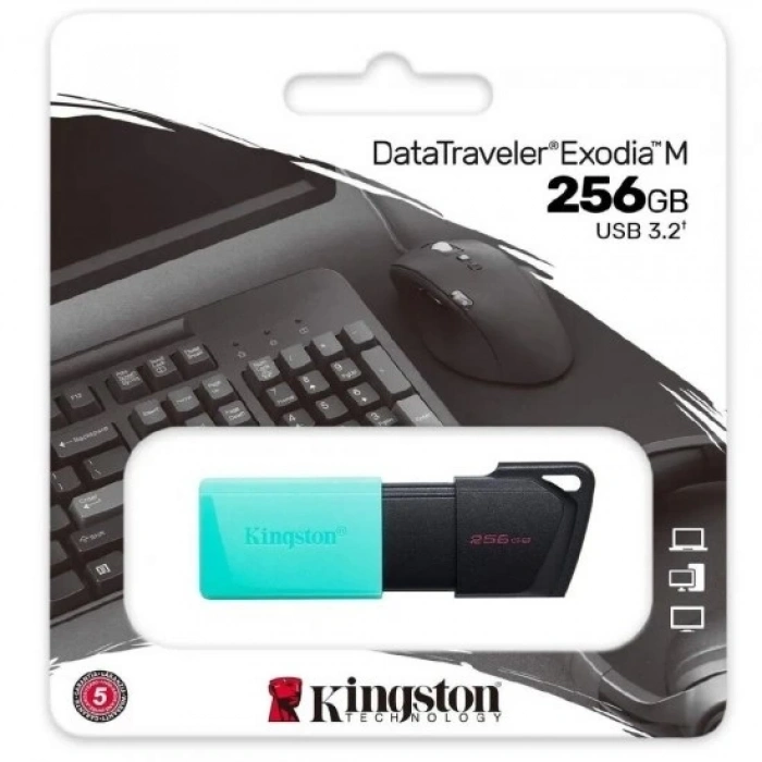 Kingston DTXM 256GB USB 3.2 Gen.1 DataTraveler Exodia M Flash Bellek DTXM/256 256 GB