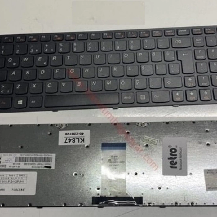 Lenovo B5400 Uyumlu Notebook Klavyesi - Siyah - TR
