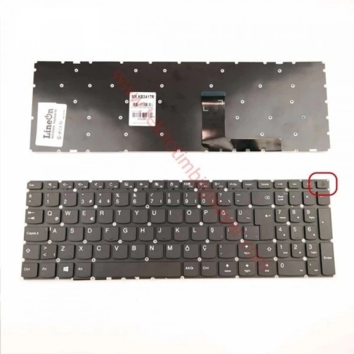 Lenovo IdeaPad 110-15IBR Uyumlu Notebook Klavyesi - Siyah - TR