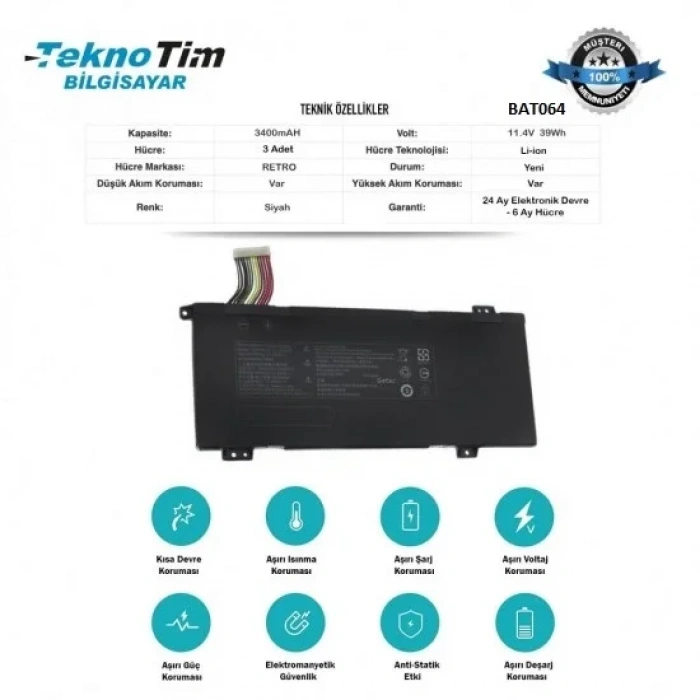 Monster Tulpar T7 V17, T7 V19 Batarya Pil GK5CN, GK5CP, GK7CN