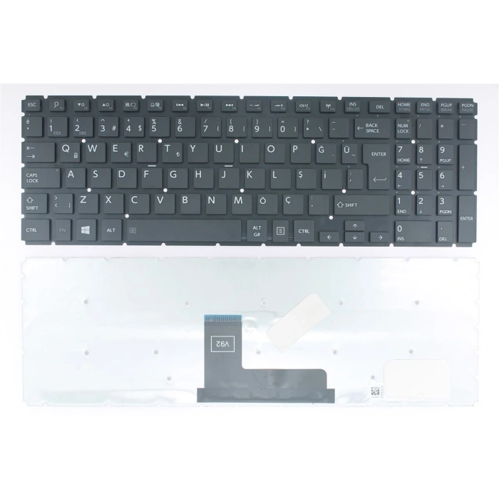 NK017 Uyumlu Notebook Klavyesi - Siyah - TR