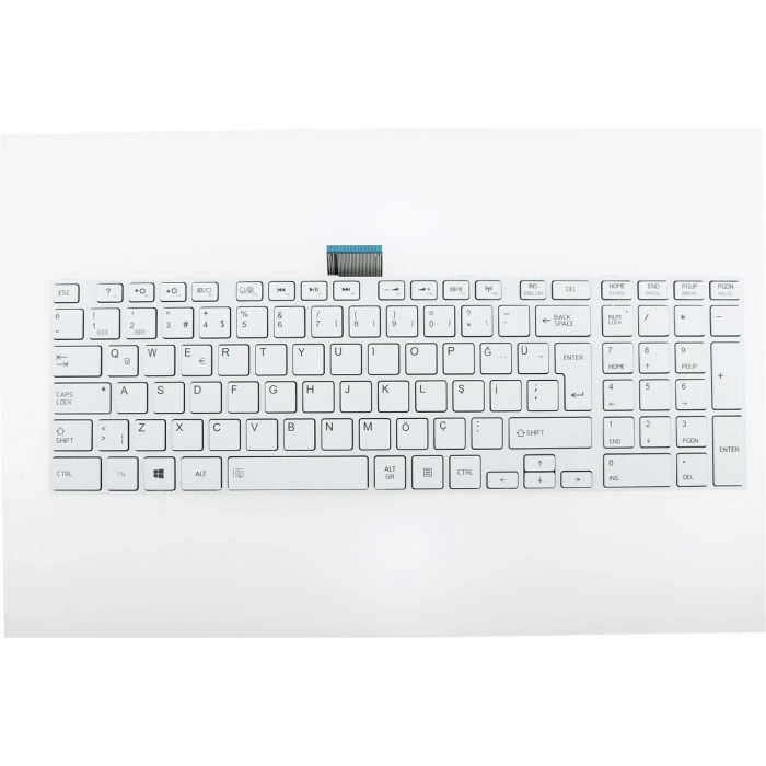 NK049 Uyumlu Nb Klavyesi - Beyaz - TR - Çerçeveli