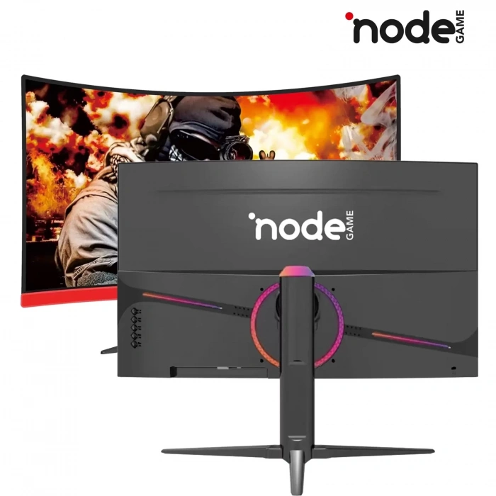 NODE GAME ND-CV27180RGB 27 inç 180HZ RGB Işılı Pivot Ayaklı Curved Gaming Oyuncu Monitör