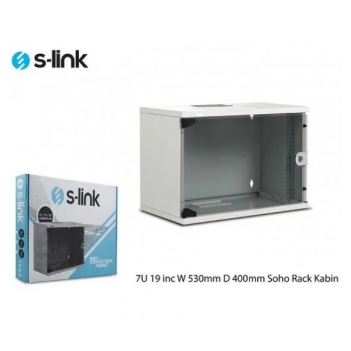 S-LINK 7U 530x400 Soho Rack Kabinet (Demonte)