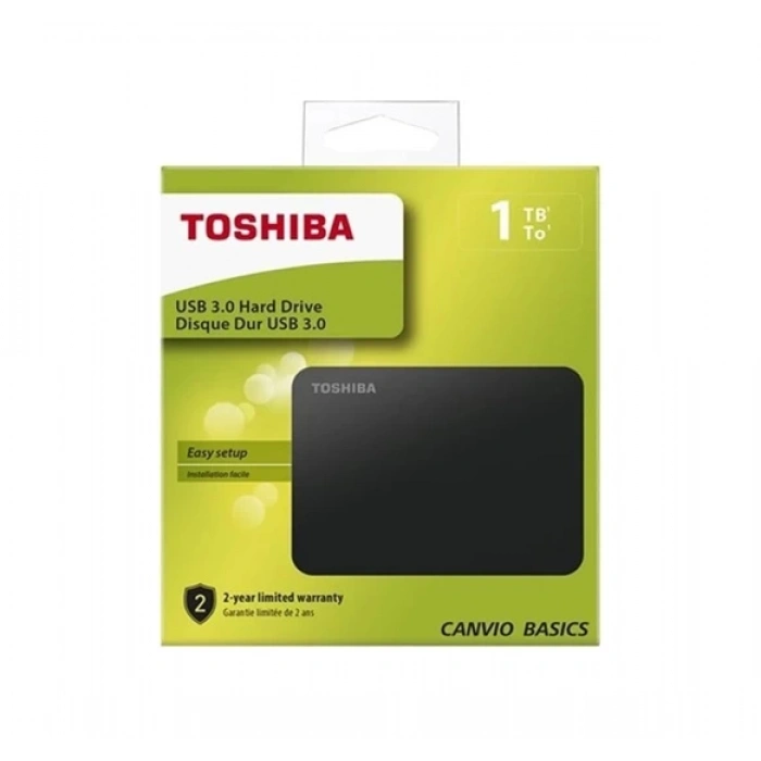 TOSHIBA Canvio Ready 2.5 1 TB HDTP310EK3AA Taşına Bilir Harici Hard Disk Siyah