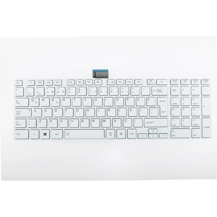 Toshiba Satellite L50T-A-130, L50T-A-121, L55-A5278 Klavye Beyaz