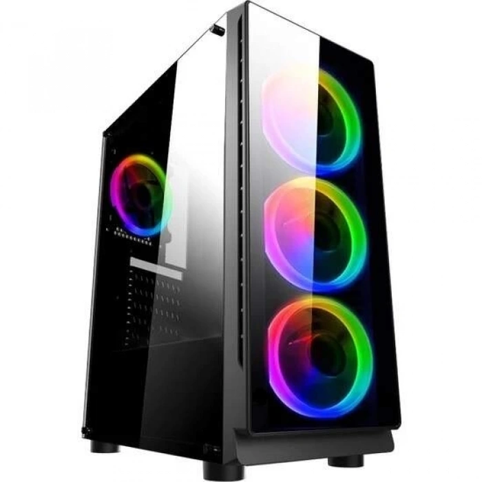 Turbox DangerZone 192-7 Kumandalı 4x RGB Fan USB 3.0 400W ATX Gaming Bilgisayar Kasası