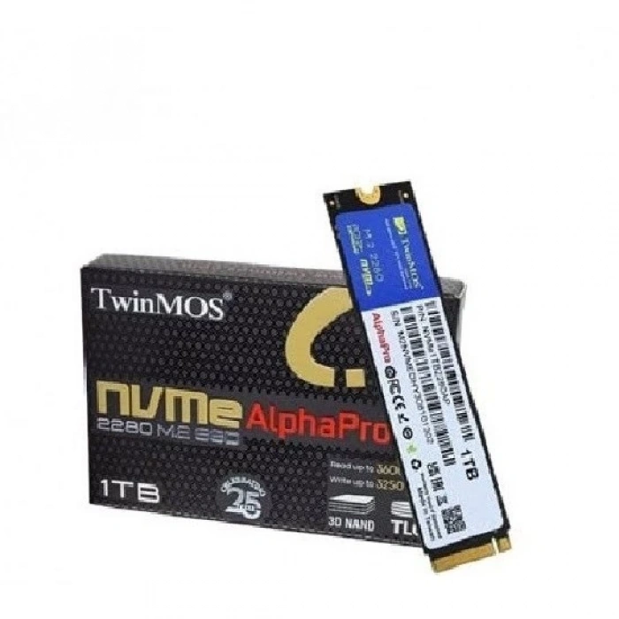 TwinMOS 1TB NVMe Gen3 Okuma 3600MB-Yazma 3250MB M.2 1TB SSD (NVME1TB2280AP)