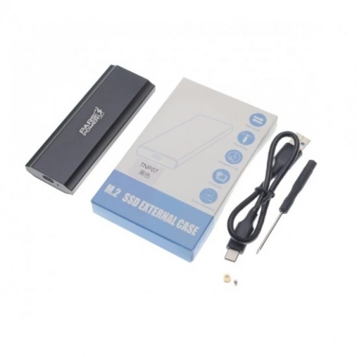 Type-C MSata 3.1 Harici M.2 PCIe NVMe - SSD USB-C External Harddisk Kutusu NVMESATA3 TNP07