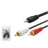 HADRON HDX1024 AUX TO 2RCA KABLO 1.5MT SARI UÇ