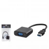 HADRON HDX7779 USB 3.0 to VGA Dişi Görüntü Dönüştürücü 1080p - Siyah