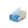 NODAR ND2420 CAT6E EZ RJ45 Metal Konnektör 100 Adet Plastik Kutu - Mavi