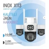 INOX-X113 3+3+3MP 3 LENSLİ WİFİ PTZ KAMERA