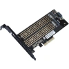 Dark 1xSATA + 2xNVMe M.2 SSD PCI-E Dönüştürücü Kartı DK-AC-PEM2X2