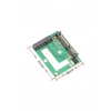 WOZLO Msata To Sata Çevirici w6225-004 Msata Mini Sata Ssd To Sata Dönüştürücü Kart