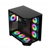 Gameagle Edge 7 Argb Fanlı Gamer Bilgisayar Kasası 850W 80+ Plus Bronz Powerlı Sıvı Soğutmalı (Siyah)