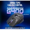 HADRON G400 Kablosuz Gaming Mouse Dual Mod 1600 DPI Sessiz RGB - Siyah