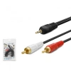 HADRON HN4022A AUX TO 2RCA KABLO 1.5MT SARI UÇ