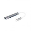 Ultra Slim Steep 4 Port Type-C 3.1 to USB 3.0 Hub Çoklayıcı - Çoğaltıcı (Metal) C-809 C 809 HUB2TYPEC