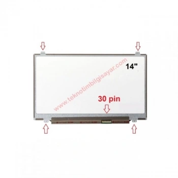 14 Inc 1366x768 30 Pin Edp Slim Led Ekran