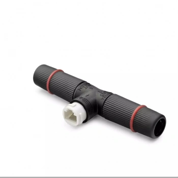 NODAR ND2452 PoE Splitter T Tipi Su Geçirmez RJ45 Konnektör - Siyah