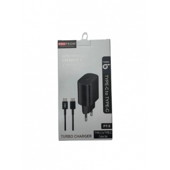 Protech TYPE-C & TYPE-C PT-5 Şarj Cihazı,Şarj Kablosu