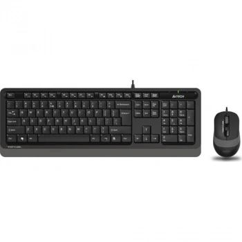 A4Tech F1010 Türkçe Q Siyah-gri Klavye Mouse Set