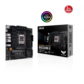 ASUS TUF GAMING B650M-E, 4xDDR5, 2x M.2, HDMI, 2xDP, Type-C, AM5 Soket GAMING Anakart