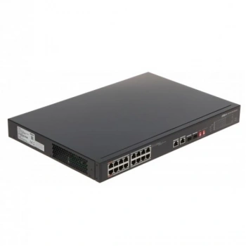 DAHUA PFS3218-16ET-135 16 Port Megabit 16 Port PoE 135W +2 Port Gigabit SFP +2 Port GigaBit Uplink Yönetilemez Rack Mount Switch