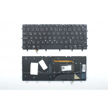 Dell Inspiron 13 7347, 7348 P57G001 Klavye Siyah Led Işıklı