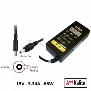 Dell Inspiron 15 3581, 15 3780, 15 3580 Uyumlu Adaptör, Şarj