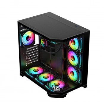 Gameagle Edge 7 Argb Fanlı Gamer Bilgisayar Kasası 850W 80+ Plus Bronz Powerlı Sıvı Soğutmalı (Siyah)