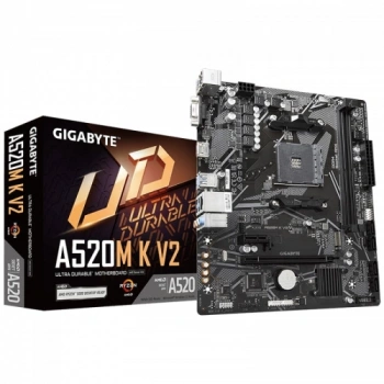GIGABYTE A520M-K V2 2xDDR4 1x M.2 D-SUB HDMI AM4 Soket Anakart