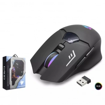 HADRON G400 Kablosuz Gaming Mouse Dual Mod 1600 DPI Sessiz RGB - Siyah