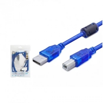 HADRON HDX7502 USB PRINTER KABLO MAVİ TRANSPARENT 3MT