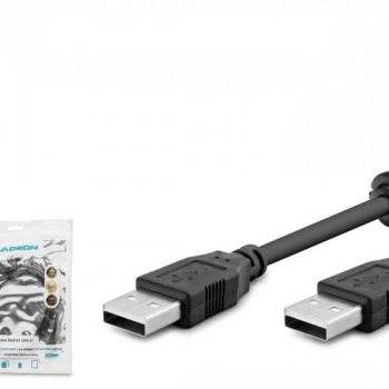 HADRON HDX7532 USB (M) TO USB (M) KABLO 1.5M SİYAH