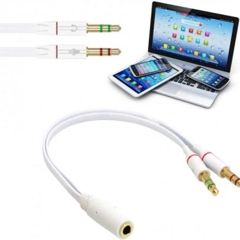 Hadron HN4611 Mikrofon Kulaklık 2Aux To Aux Çevirici Adaptör AUX 1 İN 2