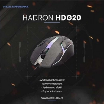 HADRON HR-G20 MOUSE KABLOLU OYUN USB LEDLİ