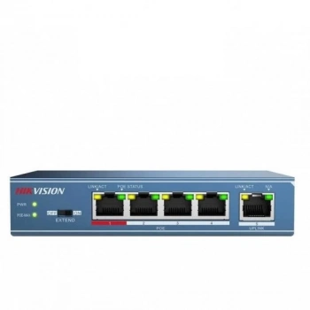 HIKVISION DS-3E0105P-E/M(B) 4 PORT 10/100 + 1X10/100 UPLINK 58W POE SWITCH