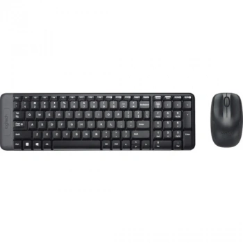 Logitech MK220 Kablosuz Türkçe Klavye Mouse Seti - Siyah