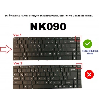 NK090 Notebook Klavye - Tus Takimi / Siyah - TR - Ver.1