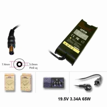 Retro Dell 65w Pinli Uç Notebook Adaptör Rna-dl02