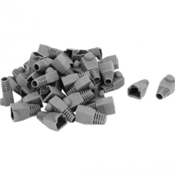 RJ45 Jack Koruma Kılıfı Bot Gri (10 Adet)