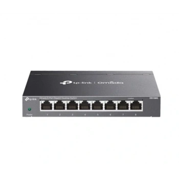 TP-LINK OMADA DS108G 8 Port Gigabit Yönetilemez Masaüstü/Vesa Metal Kasa Sessiz Switch