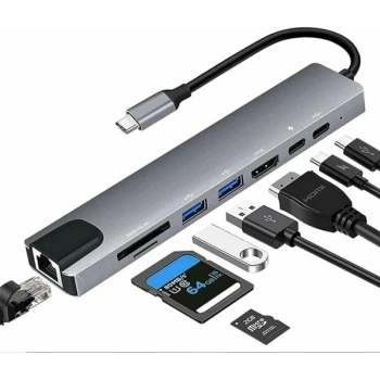 TYPE-C HDTV 8 İN 1 DÖNÜŞTÜRÜCÜ