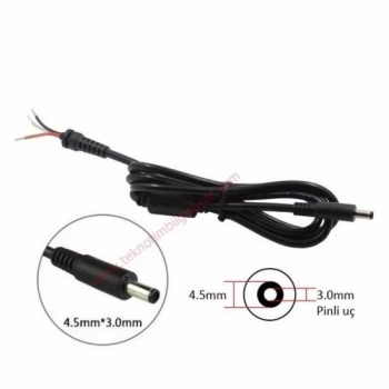 YENİ Dell 4.5x3.0 Notebook Adaptörü KABLOSU (Açıklama Kısmından Uyumlu Modelinizi Kontrol Edebilirsiniz.)