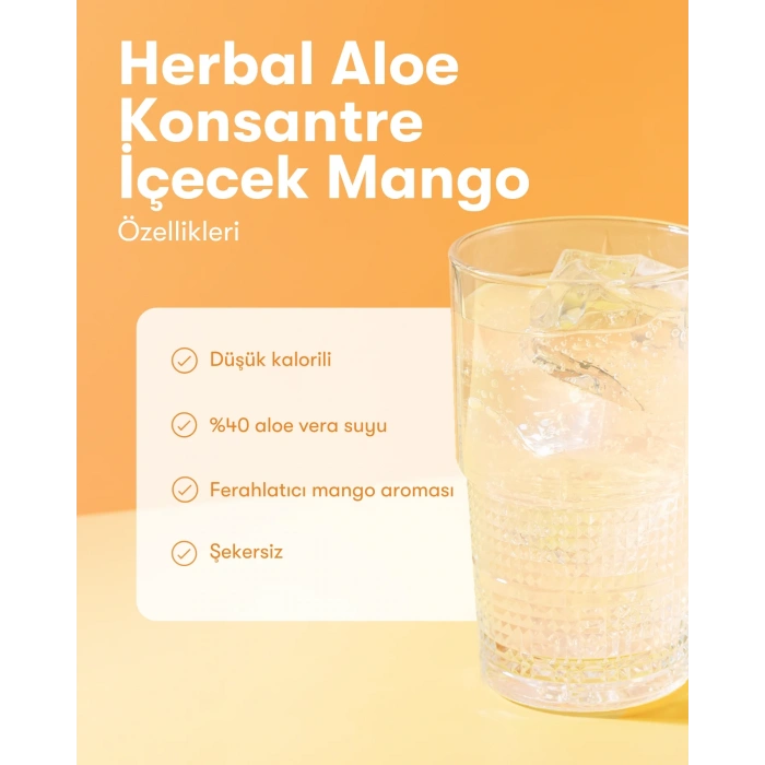 Herbal Aloe Konsantre İçecek Mango Gallon